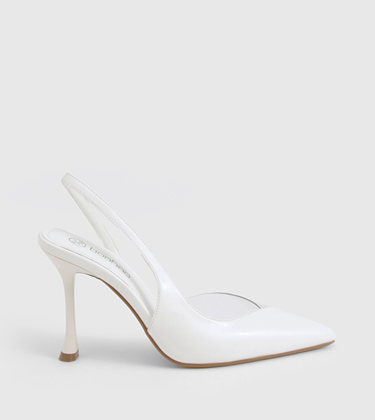 Clear Slingback Pumps