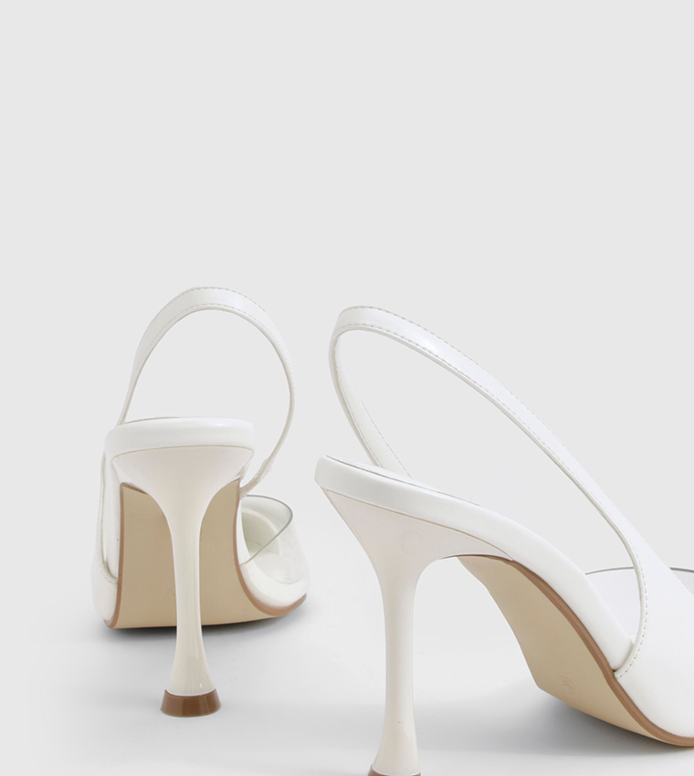 Clear Slingback Pumps