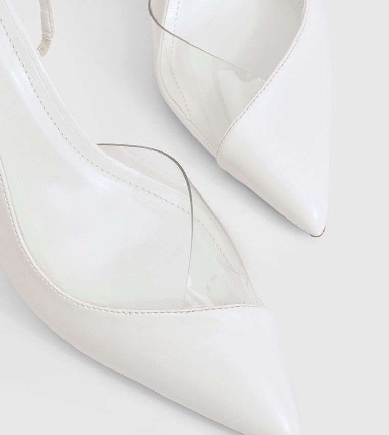 Clear Slingback Pumps