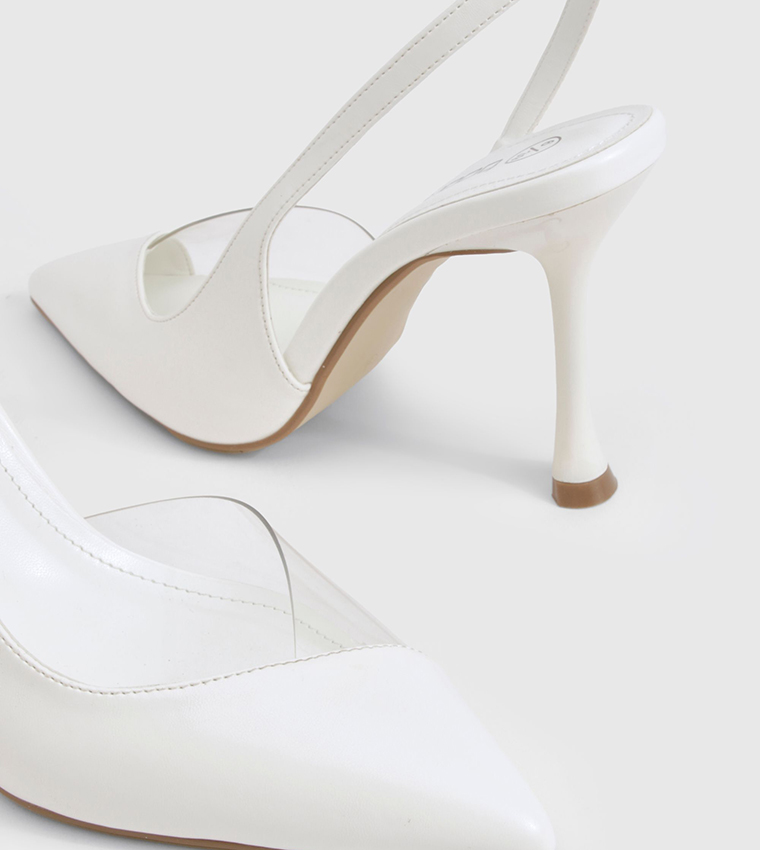 Clear Slingback Pumps