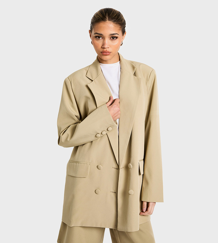 Woven Tailored Oversized Blazer