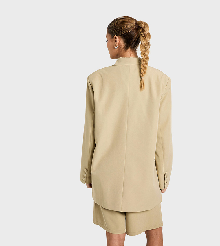 Woven Tailored Oversized Blazer