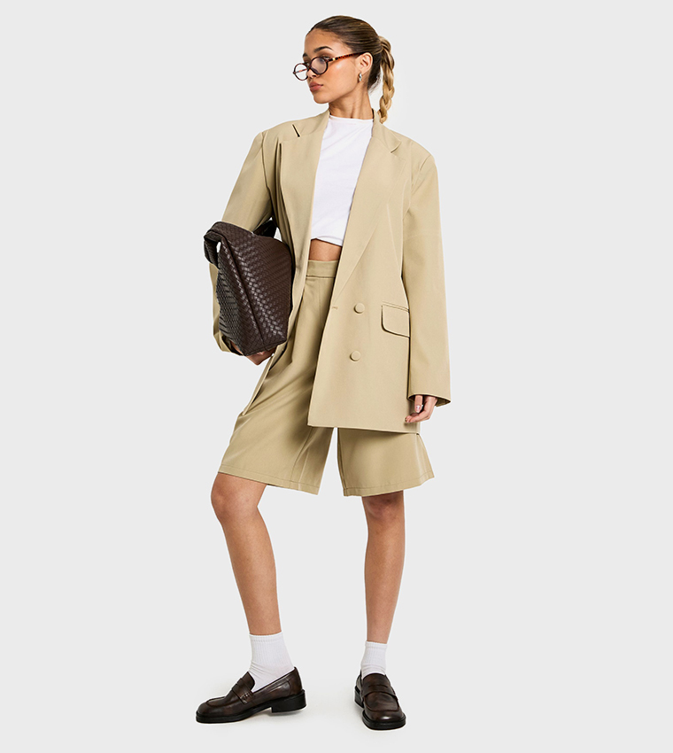 Woven Tailored Oversized Blazer