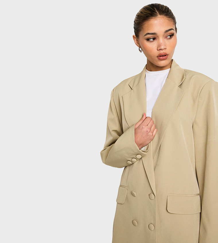 Woven Tailored Oversized Blazer