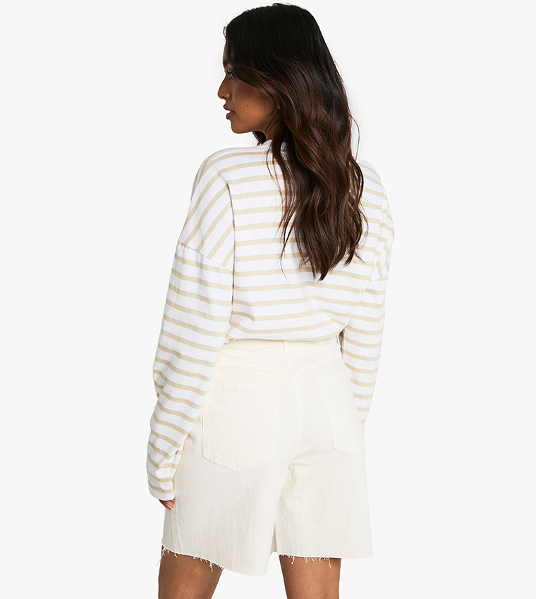 Petite Bermuda Denim Shorts