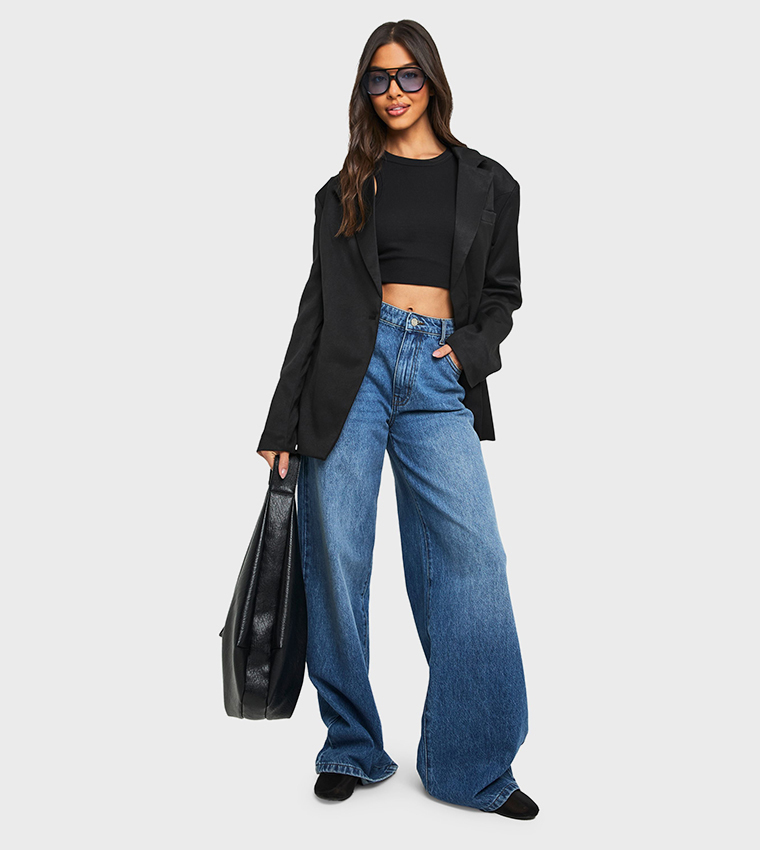Woven Tailored Cinched Blazer