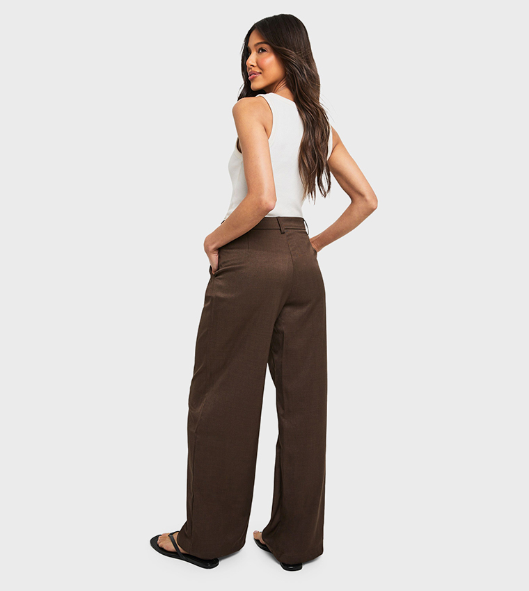 Tailored Woven Straight Fit Trousers