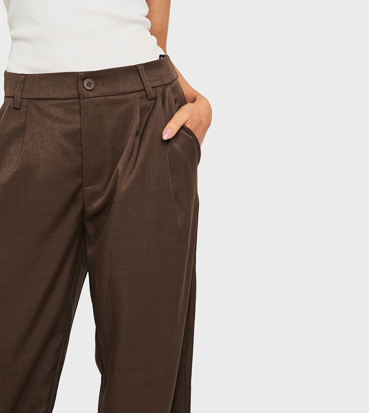 Tailored Woven Straight Fit Trousers