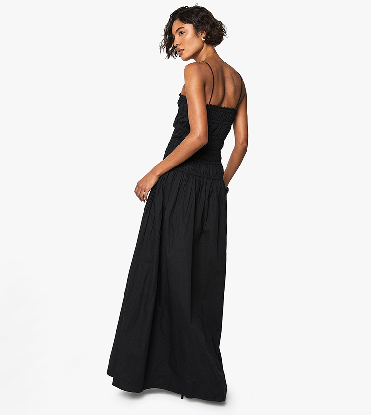 Tall Ruched Bandeau Maxi Dress