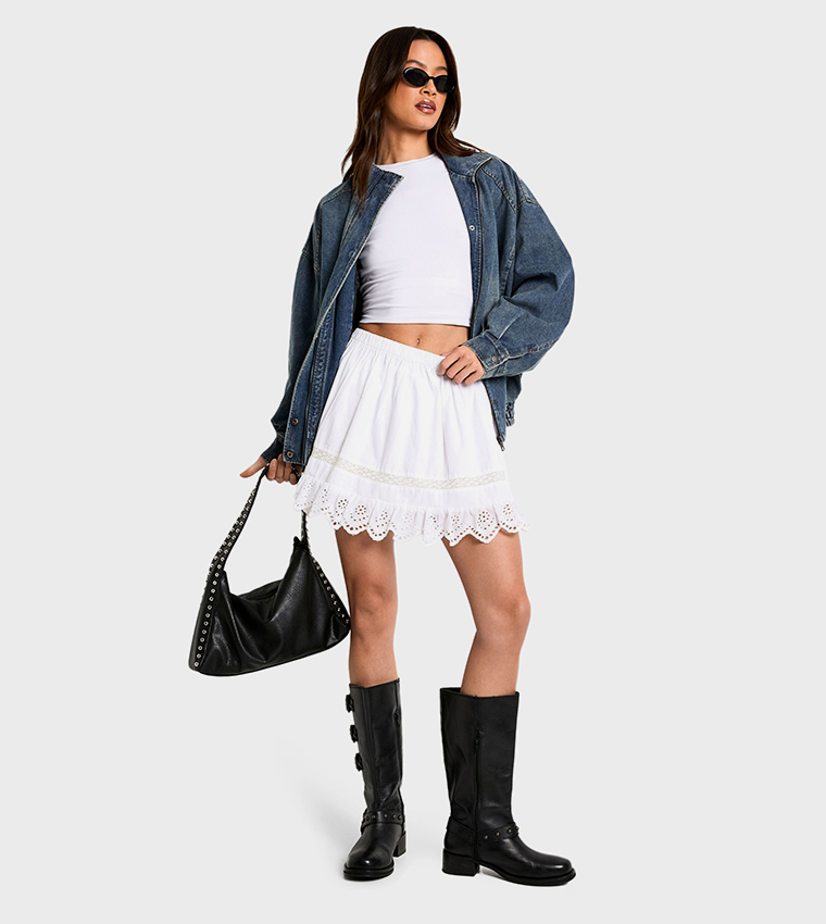 Tall Frill Hem Mini Skirt