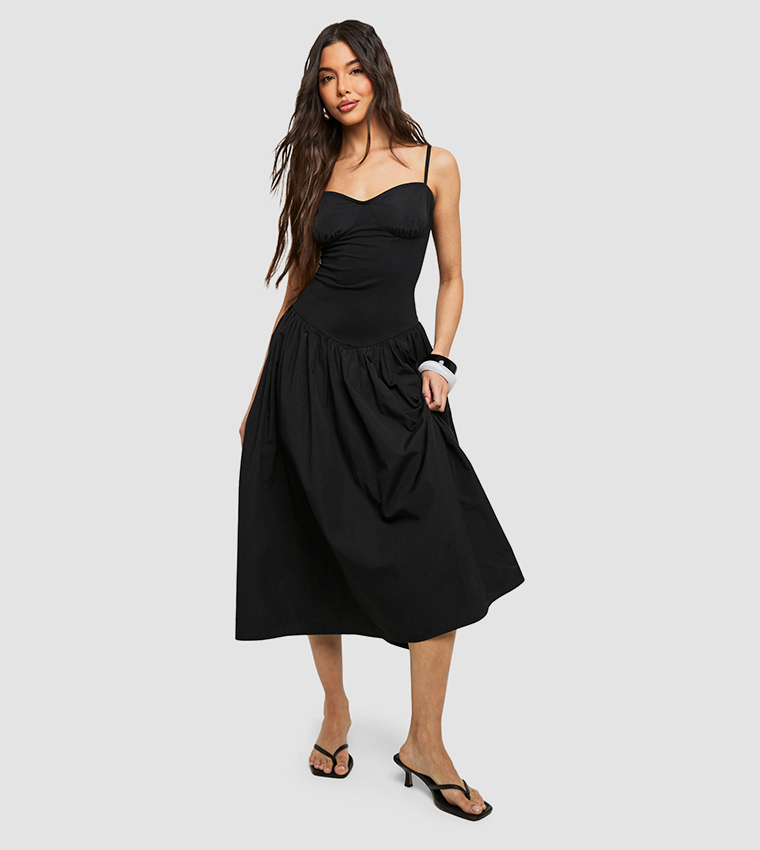 Strappy Skater Midi Dress