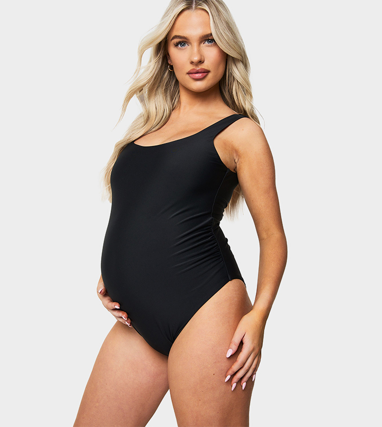 Maternity Square Neck Swimsuit