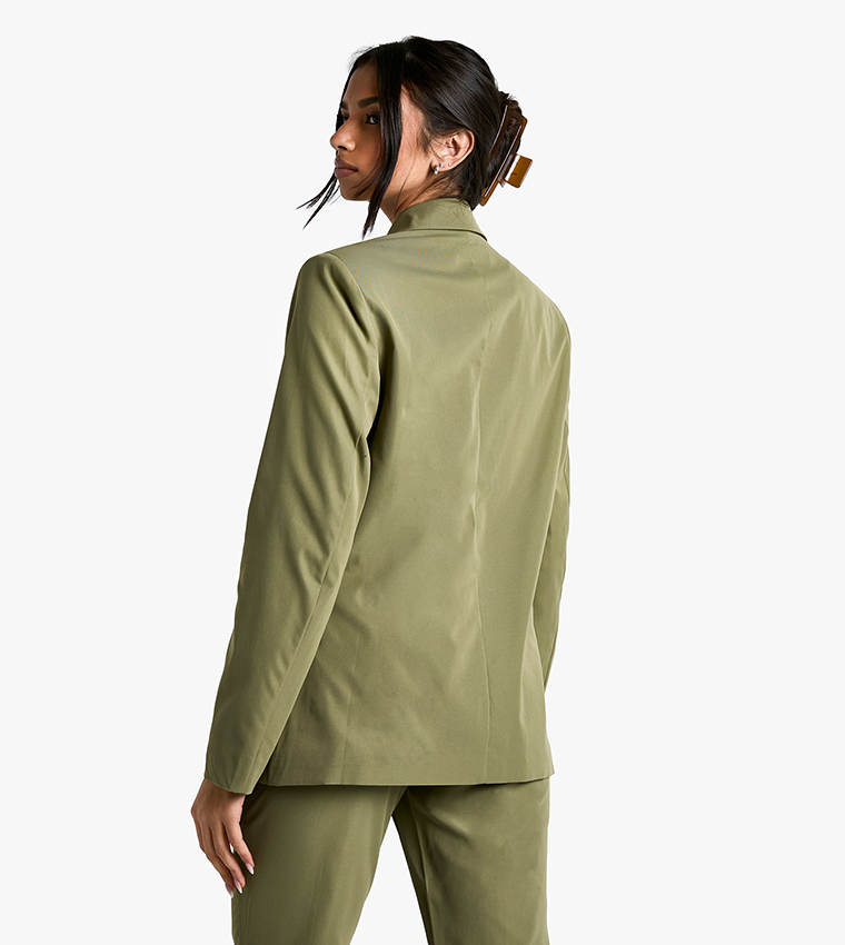 Relaxed Fit Double Breasted Blazer