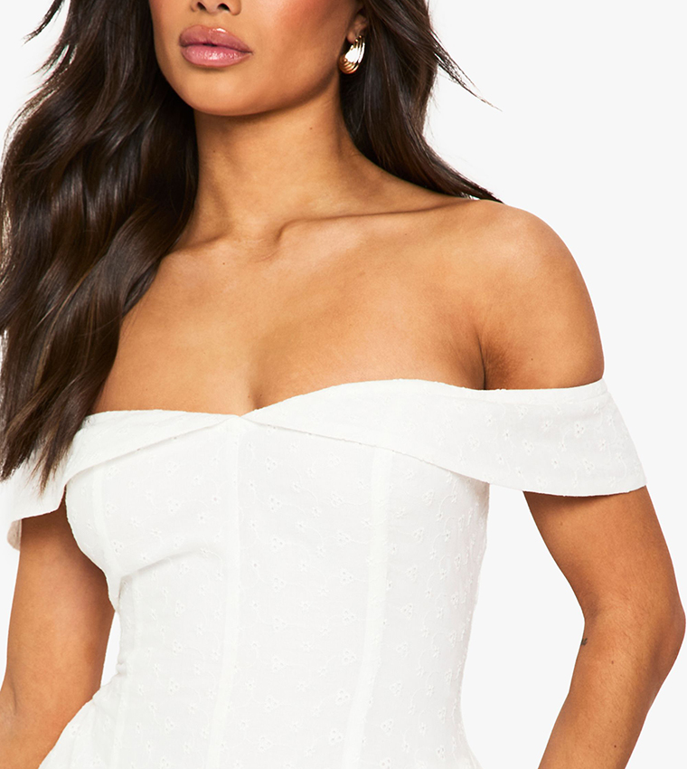 فستان سكاتر بتطريز للمقاسات الصغيرة