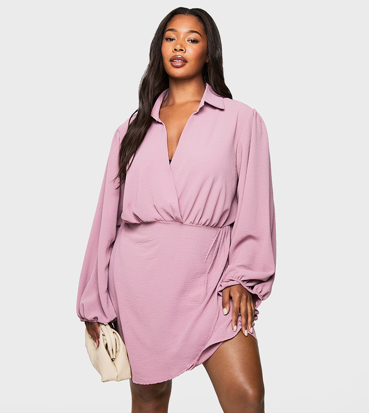 Wrap Dress Boohoo Ladies Fashions Boohoo Dresses Satin Wrap Detail