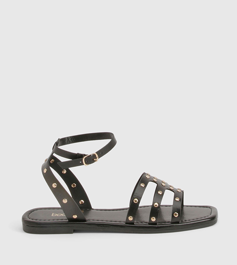 Studded 2 Part Flat Sandals