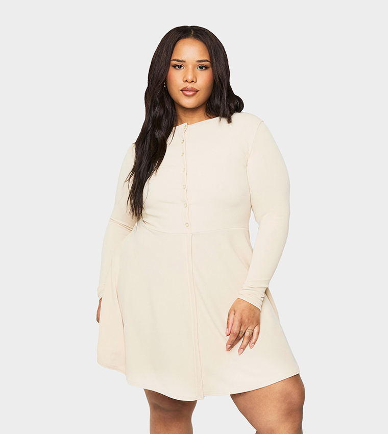 Curve Button Boohoo Curve Plus Buy Boohoo Curve Rib Button Down