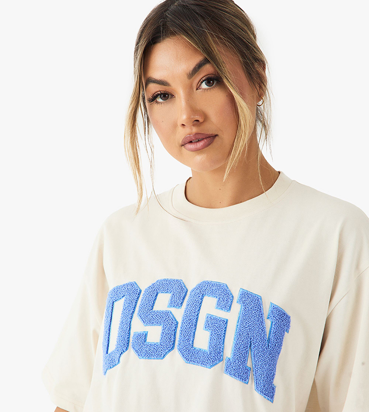 Dsgn Studio Appliqued Oversized T-Shirt