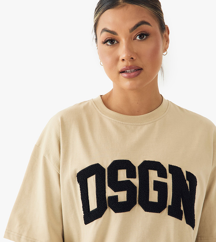 Dsgn Studio Appliqued Oversized T-Shirt