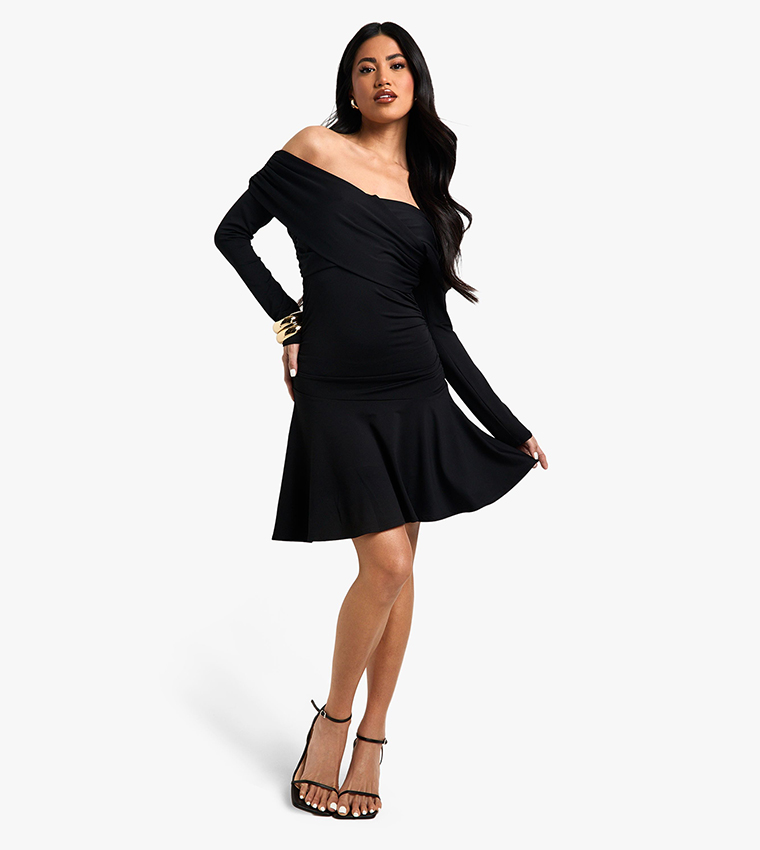 Soft Touch Twist Skater Dress