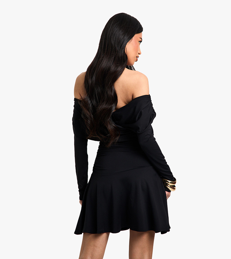Soft Touch Twist Skater Dress