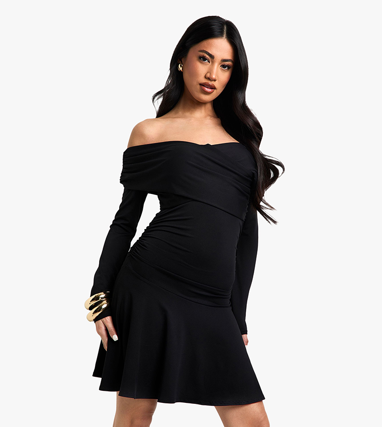 Soft Touch Twist Skater Dress