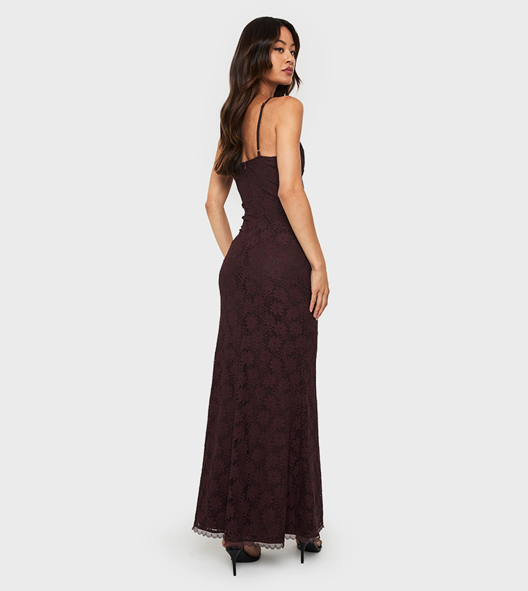 Tall Lace Strappy Maxi Dress