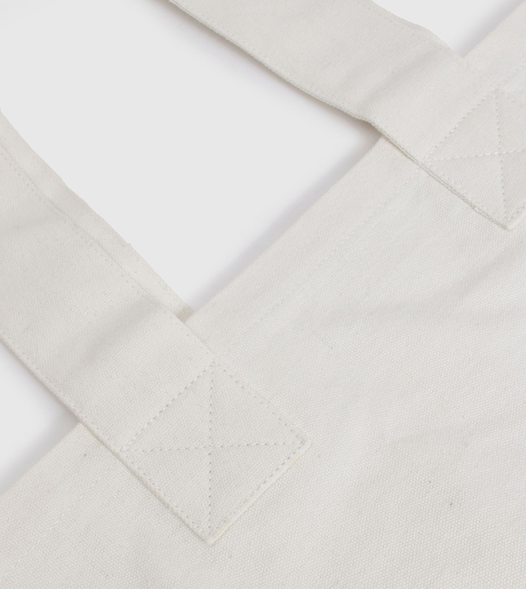 Textured Canvas Tote Bag