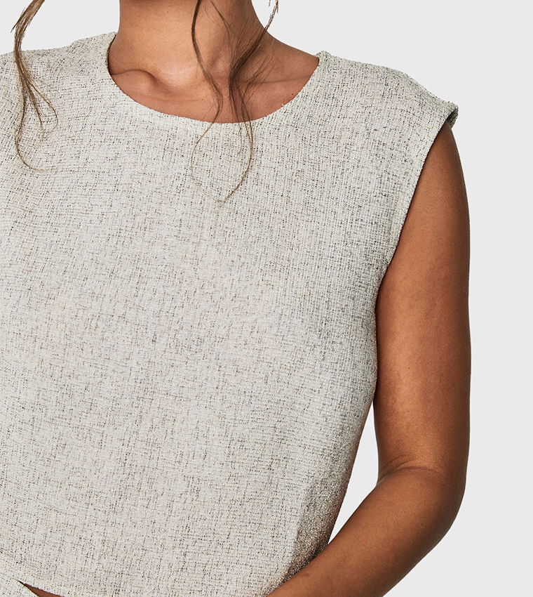 Robe droite imprimée bicolore pour femme | Maje