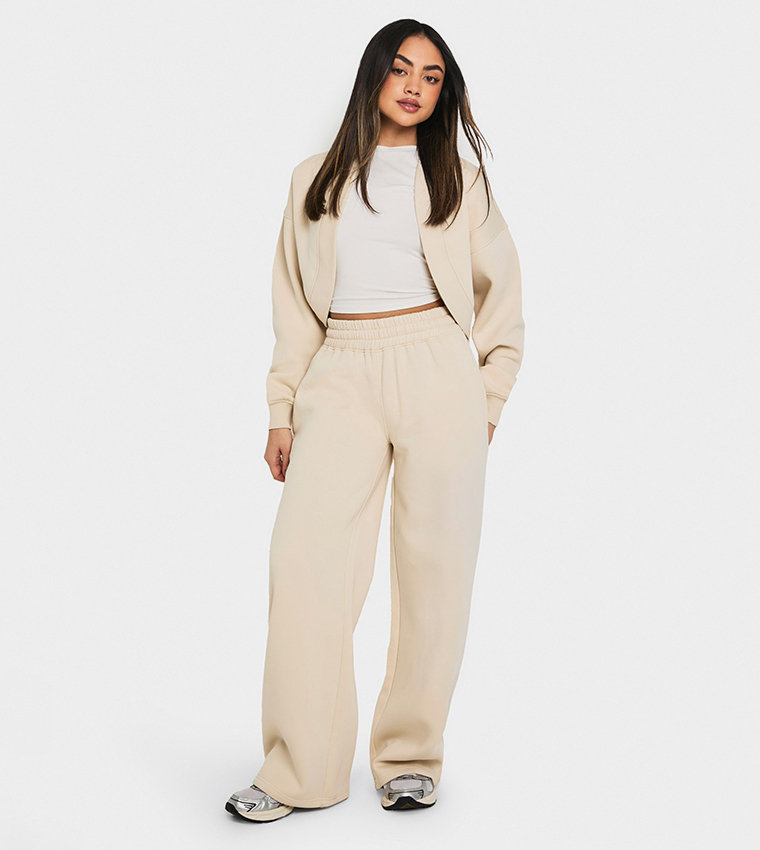 Solid Wide Leg Sweatpants