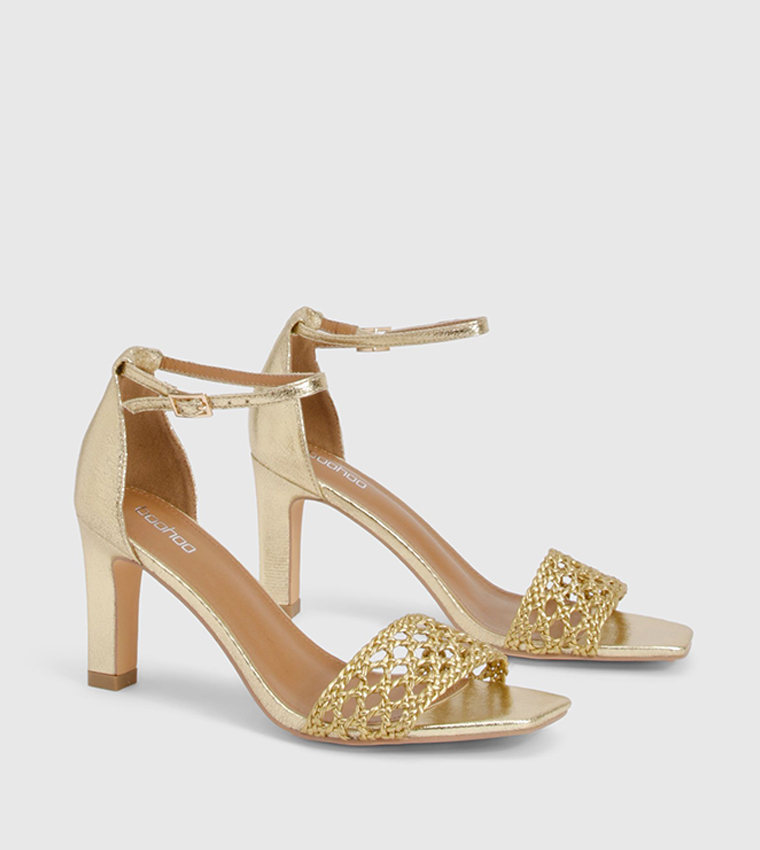 2 Part Braided Heel Sandals