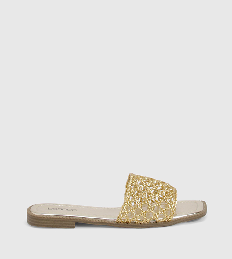 Braided Slip-On Flat Sandals