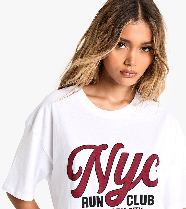 Nyc Run Club Oversized Short Sleeves T-Shirt