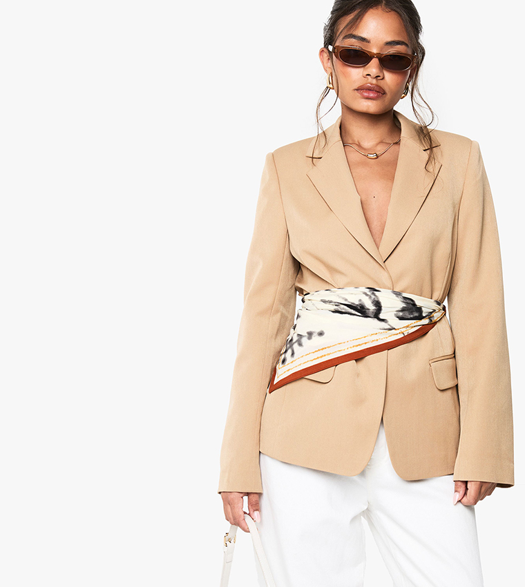 Pocket Detail Tailored Blazer
