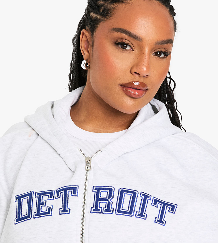 Curve Detroit Zip Through Hooded Jacket