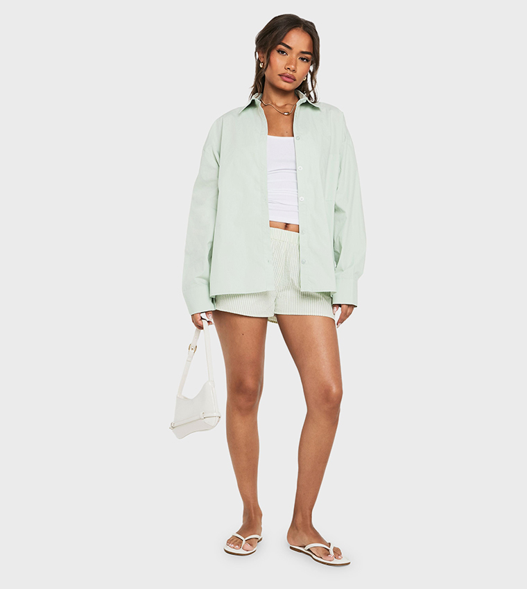 Poplin Long Sleeves Oversized Shirt