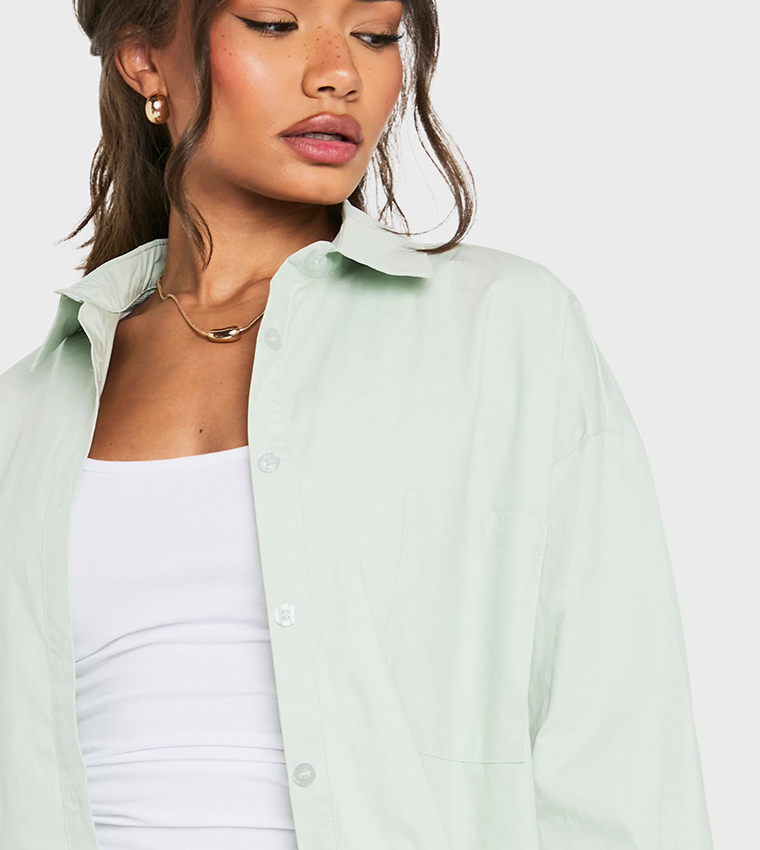 Poplin Long Sleeves Oversized Shirt