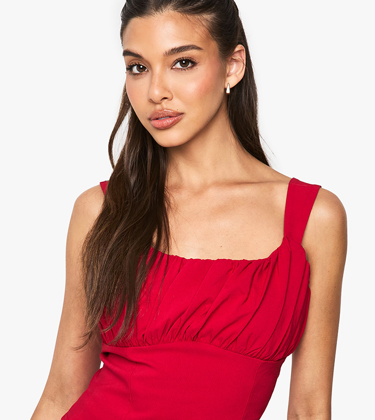 Ruched Bust Detail Corset Top