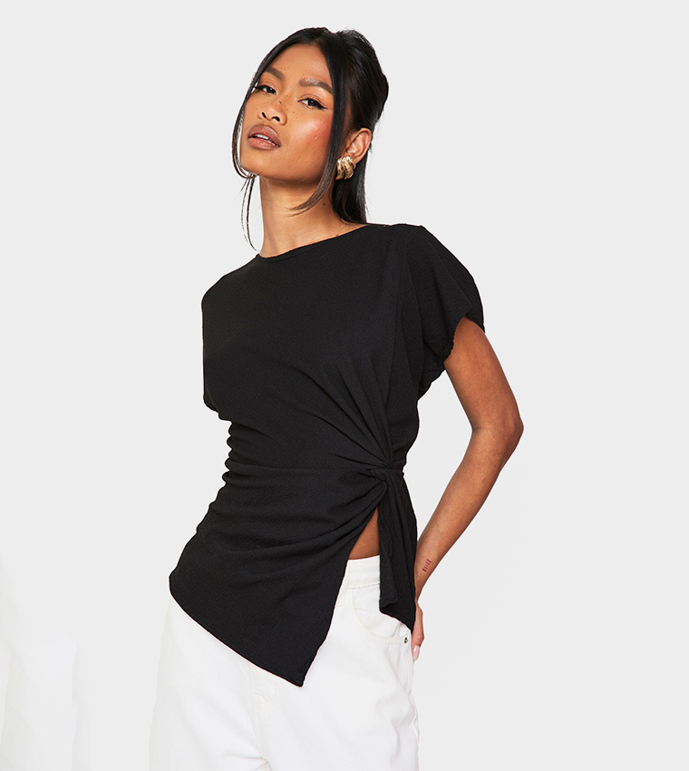 Crinkle Knot Detail Top