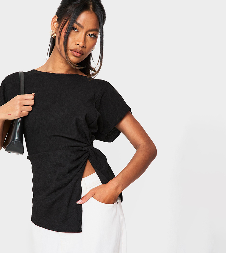 Crinkle Knot Detail Top