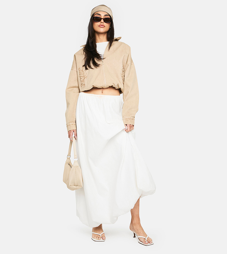 Washed Crop Jacket
