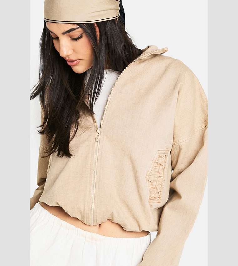 Washed Crop Jacket