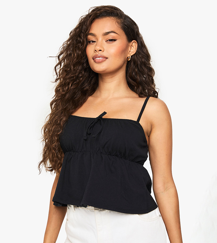 boohoo peplum top