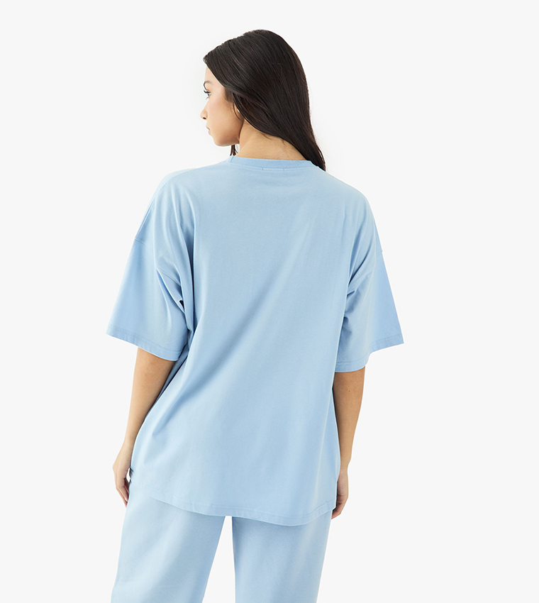 Dsgn Studio Sports Club Embroidered Oversized T-Shirt