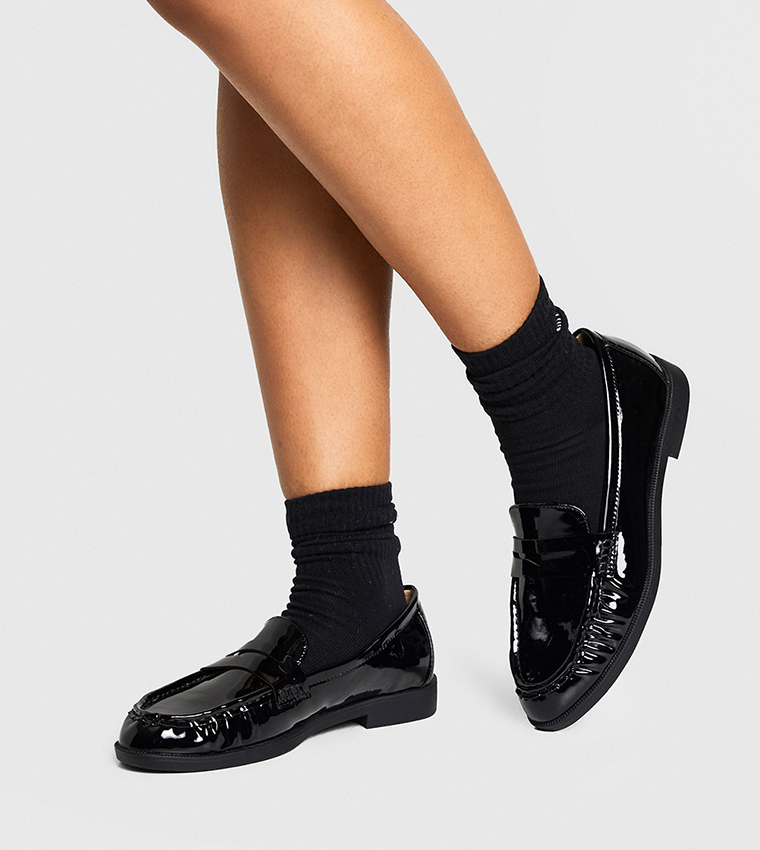 Ruched Detail Loafers