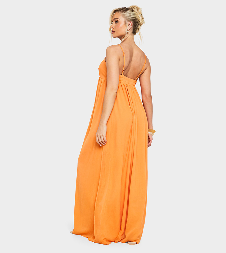 Chiffon Strappy Maxi Dress