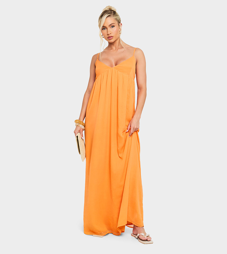 Chiffon Strappy Maxi Dress
