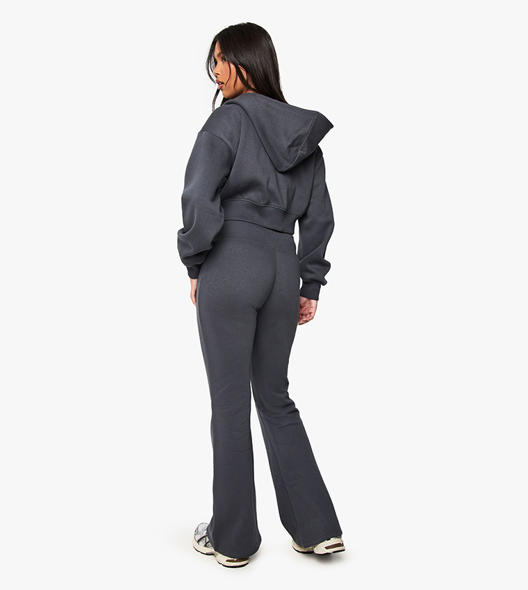 3-Piece Shrunken Flared Tracksuit Set