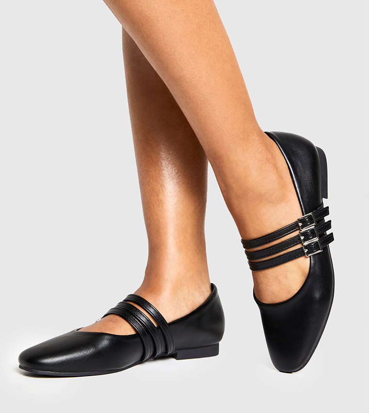 Triple Strap Mary Jane Shoes