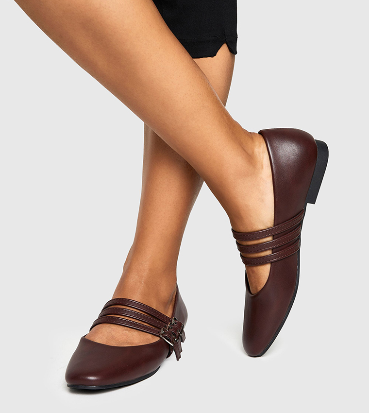 Triple Strap Mary Jane Shoes